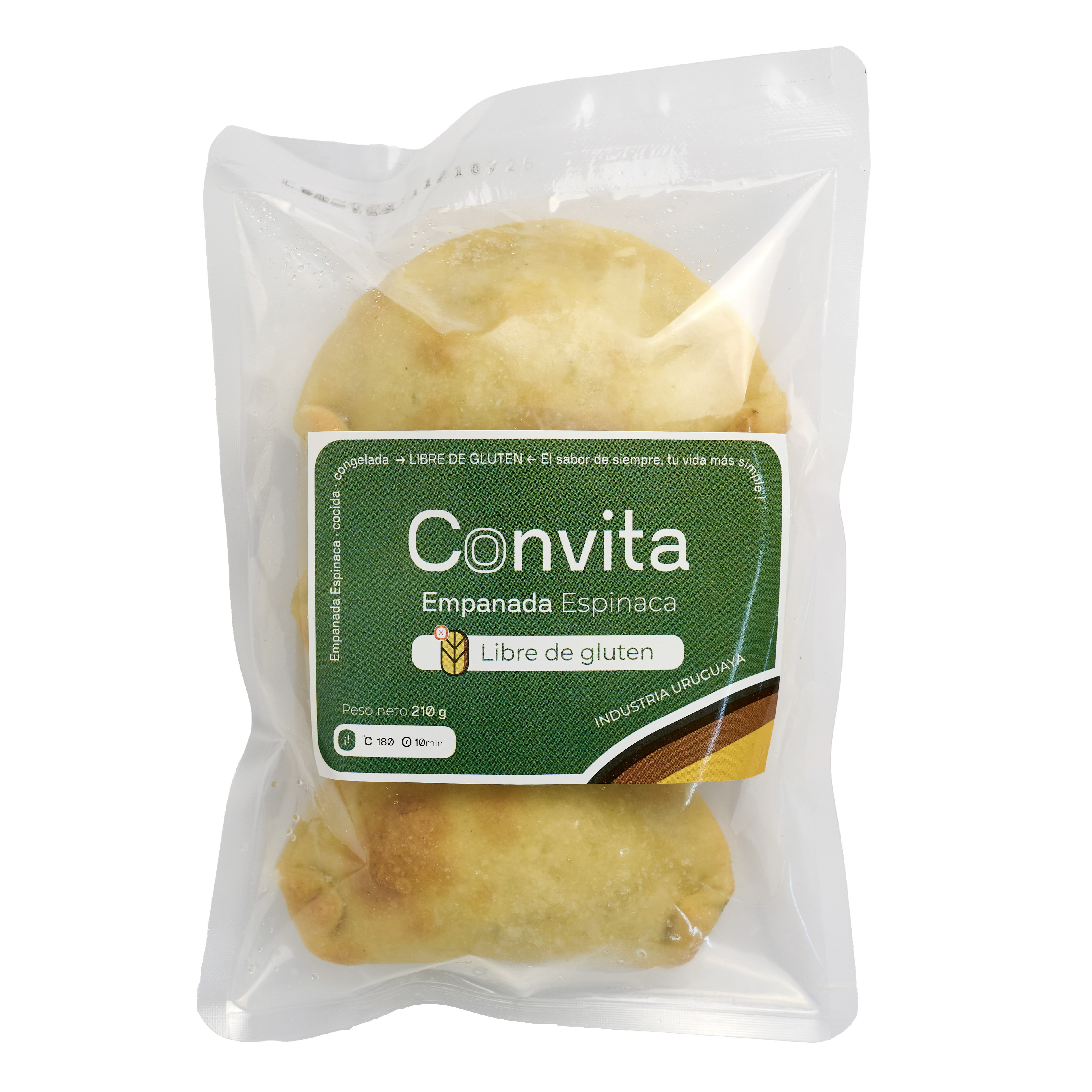 Empanadas Convita Espinaca Congeladas x3