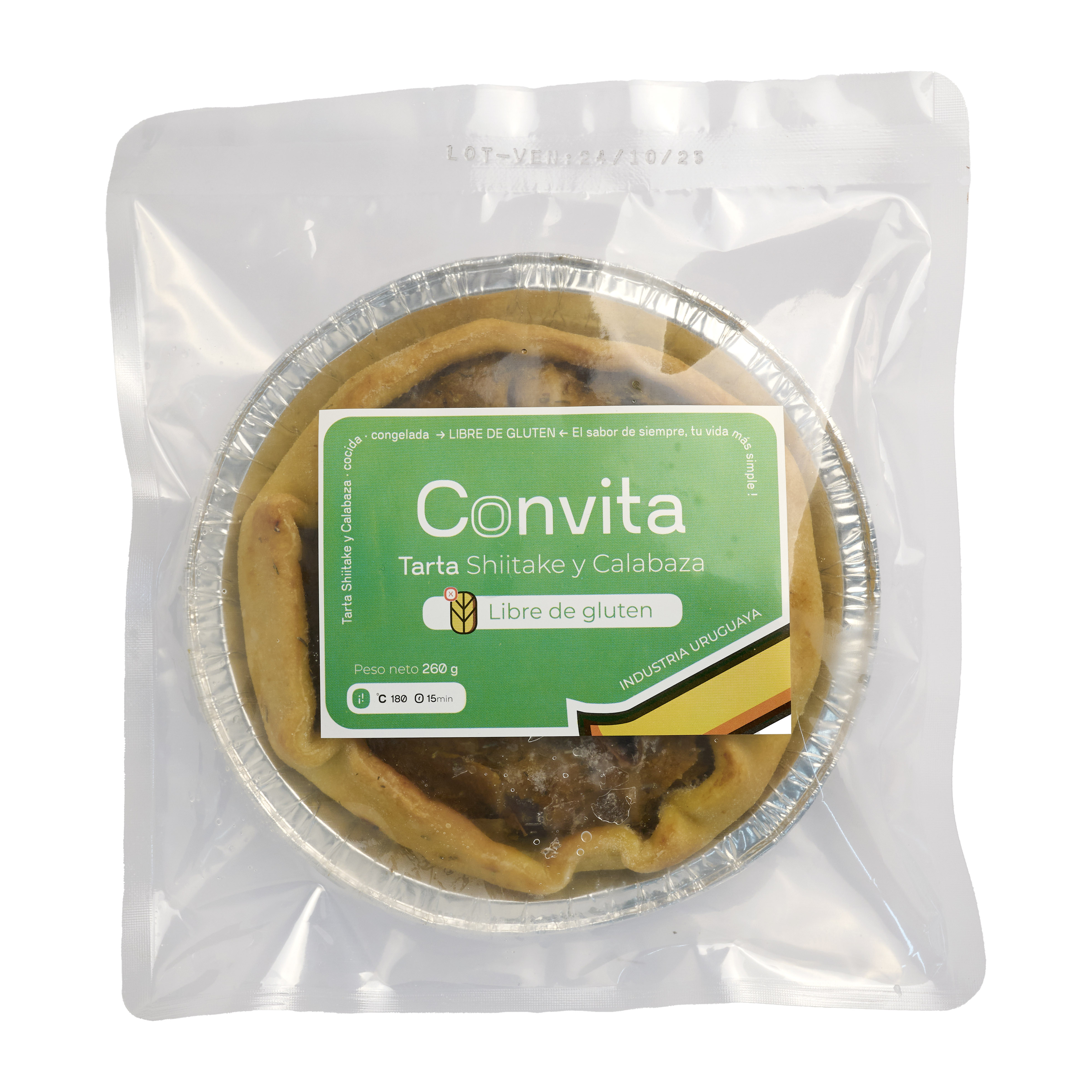 Tarta Convita Shiitake y Calabaza Congelada
