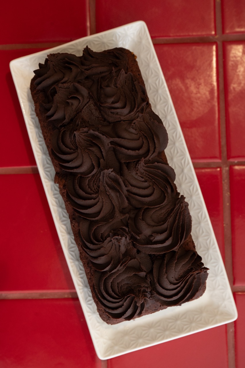 Budín de Remolacha y Ganache de Chocolate (Vegano)
