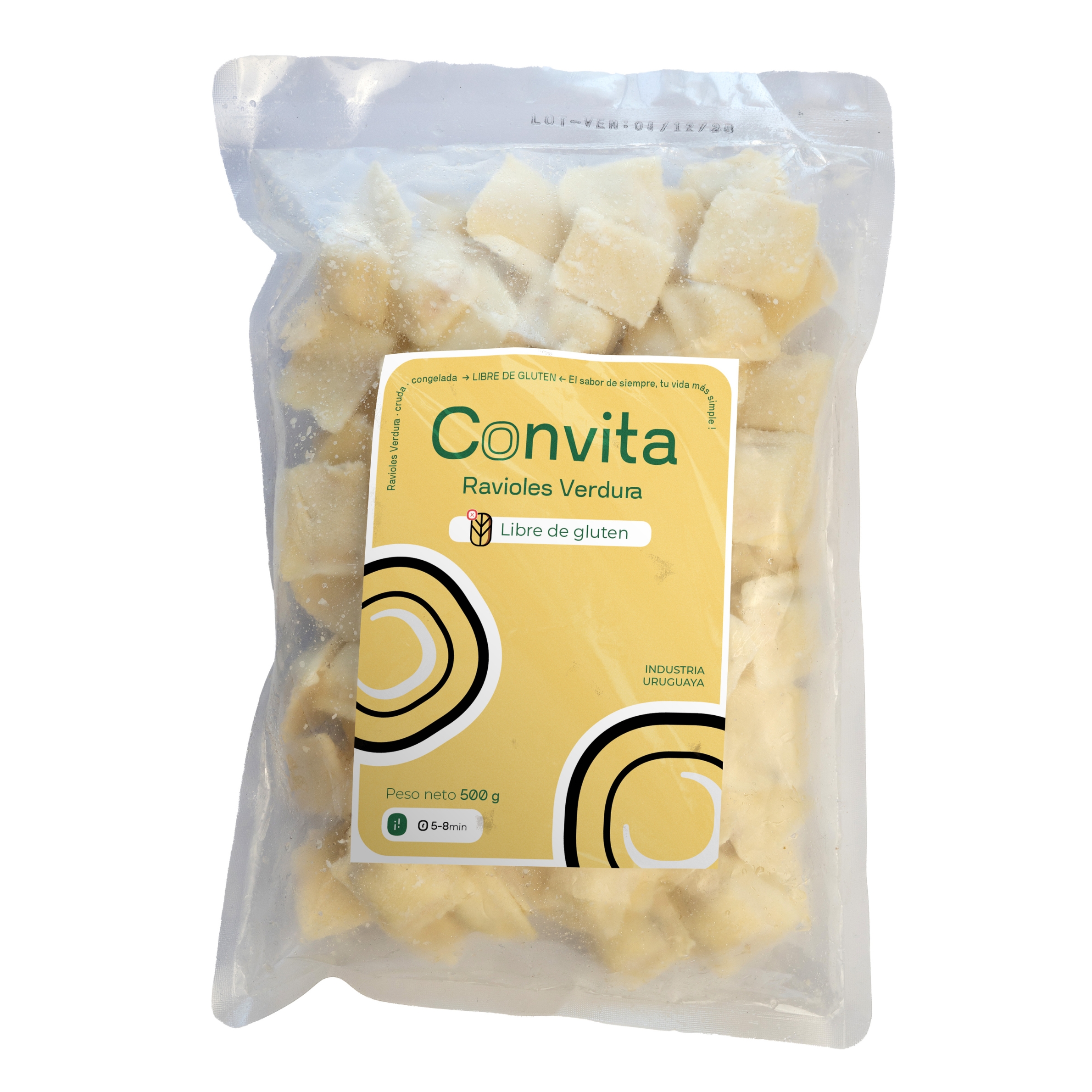 Ravioles de Verdura Convita Congelados 500g